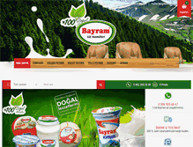 Tablet Screenshot of bayramyogurt.com